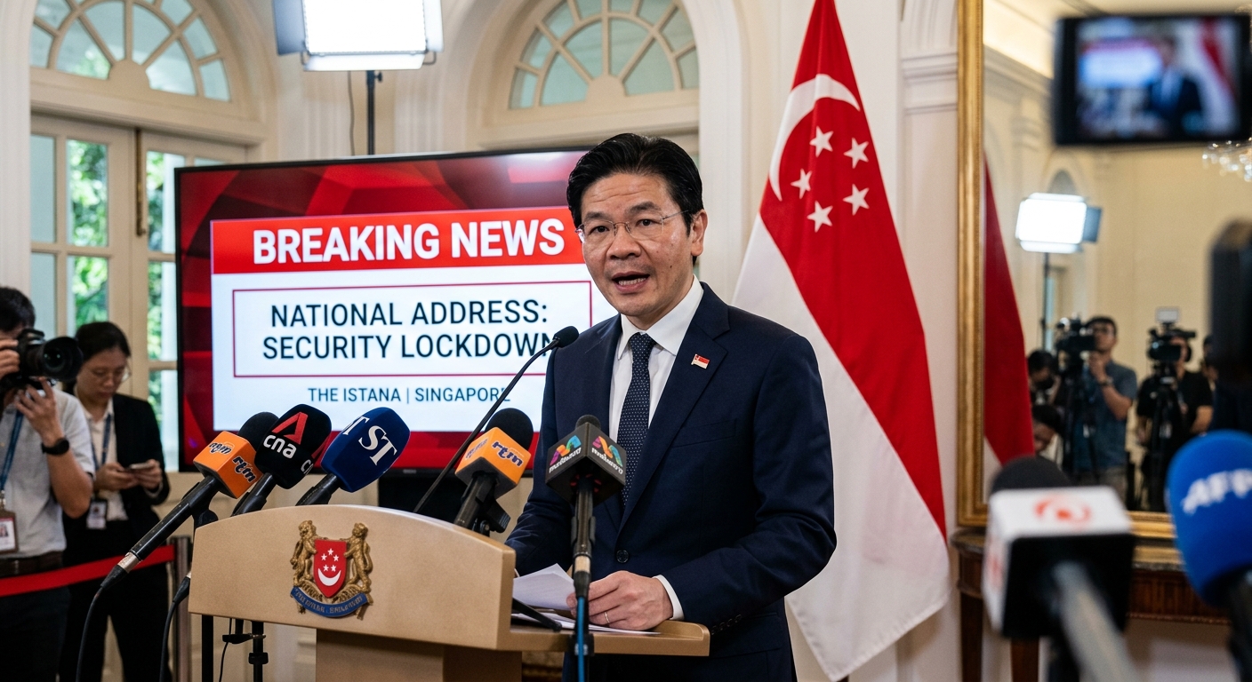 URGENT: PM Wong Declares National Lockdown Over Imminent Terror Threat